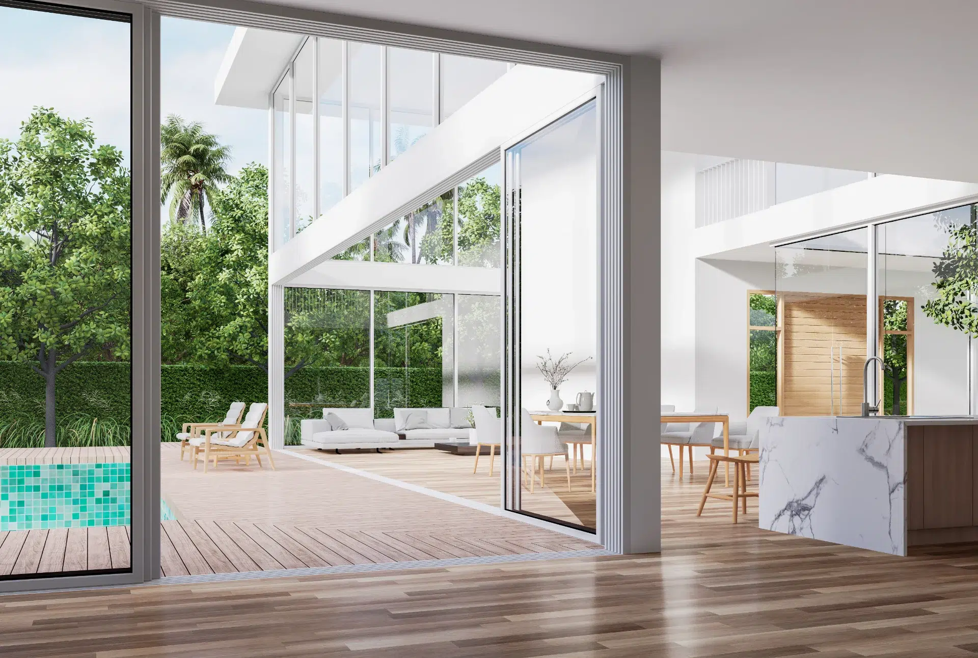 VLX 138 Panoramic Sliding Door in San Antonio, TX | Hale Windows San Antonio - detail 1